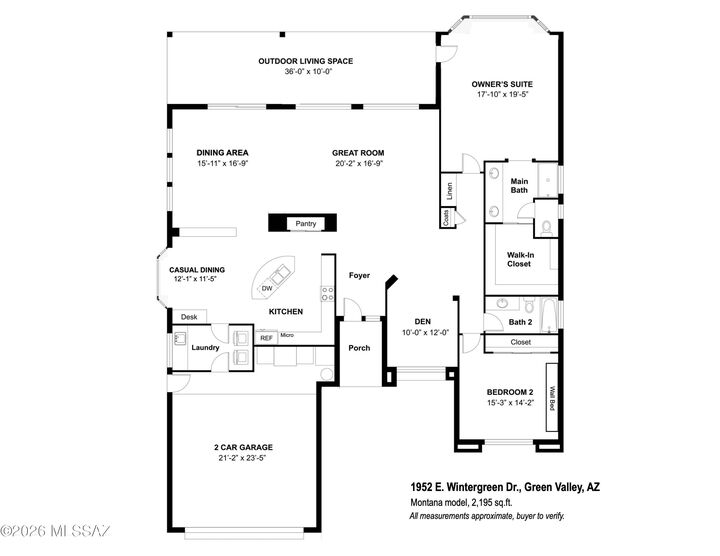 Property Photo: 1952 E Wintergreen Drive AZ 85614