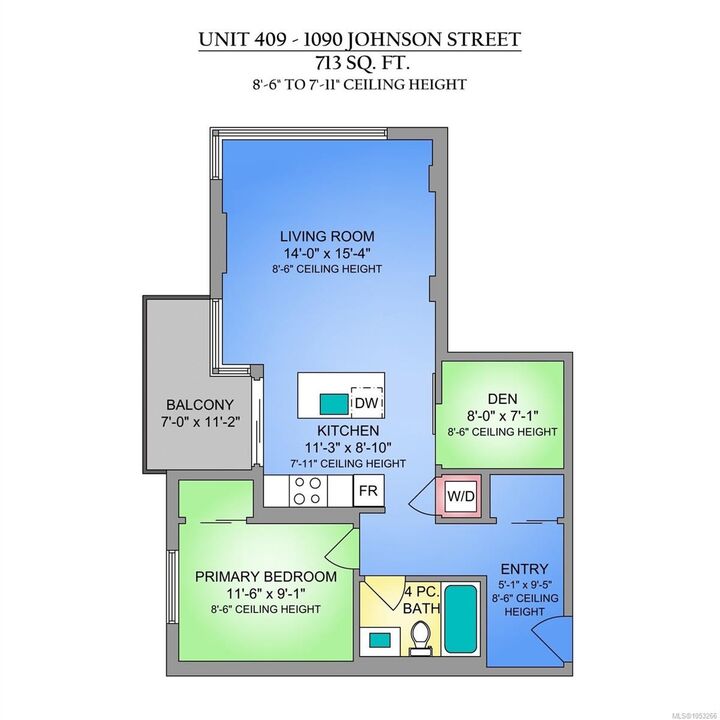 Property Photo:  1090 Johnson St #409  BC V8V 0B3 