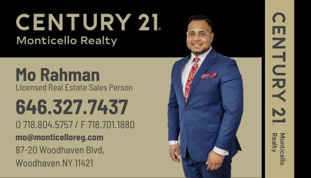 Mo Rahman,  in Woodhaven, Monticello Realty