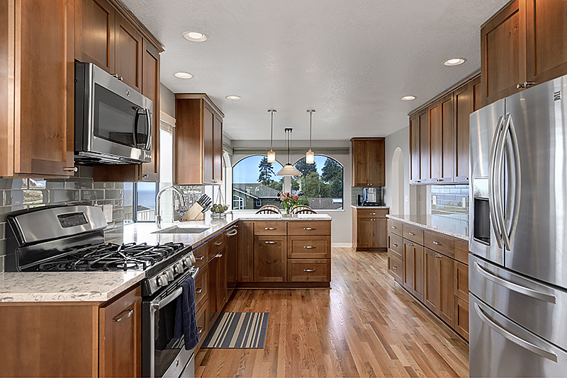 Property Photo: Kitchen with eating space 2121 NW 98th St  WA 98117 