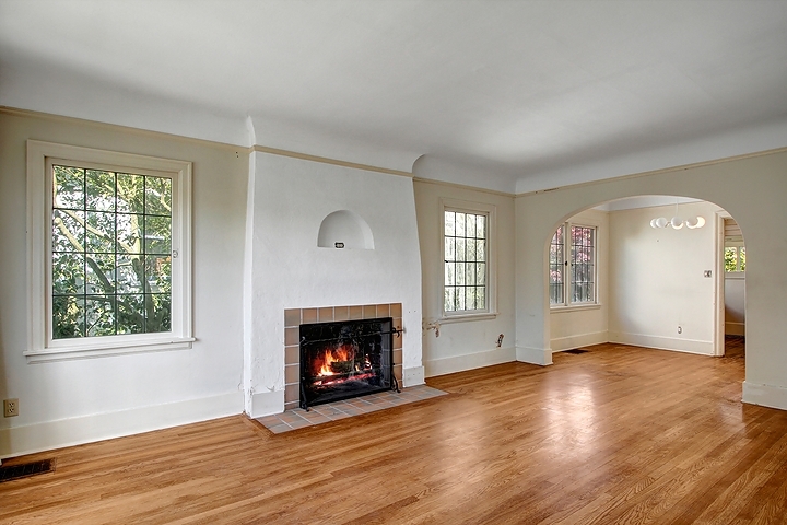 Property Photo: Living room and dining room 6022 25th Ave NE  WA 98115 