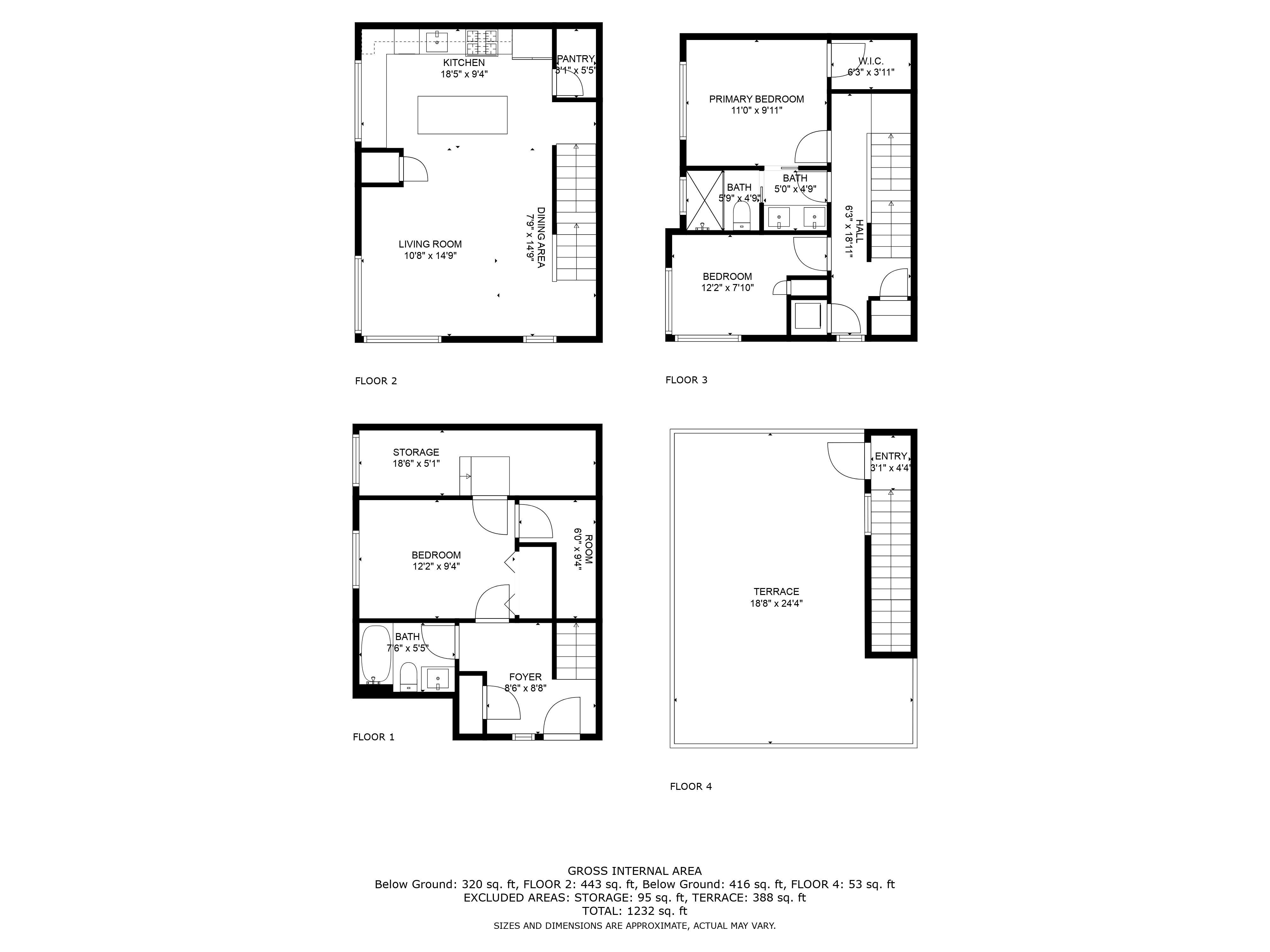 Property Photo: Floor plans 114 16th Avenue C  WA 98122 