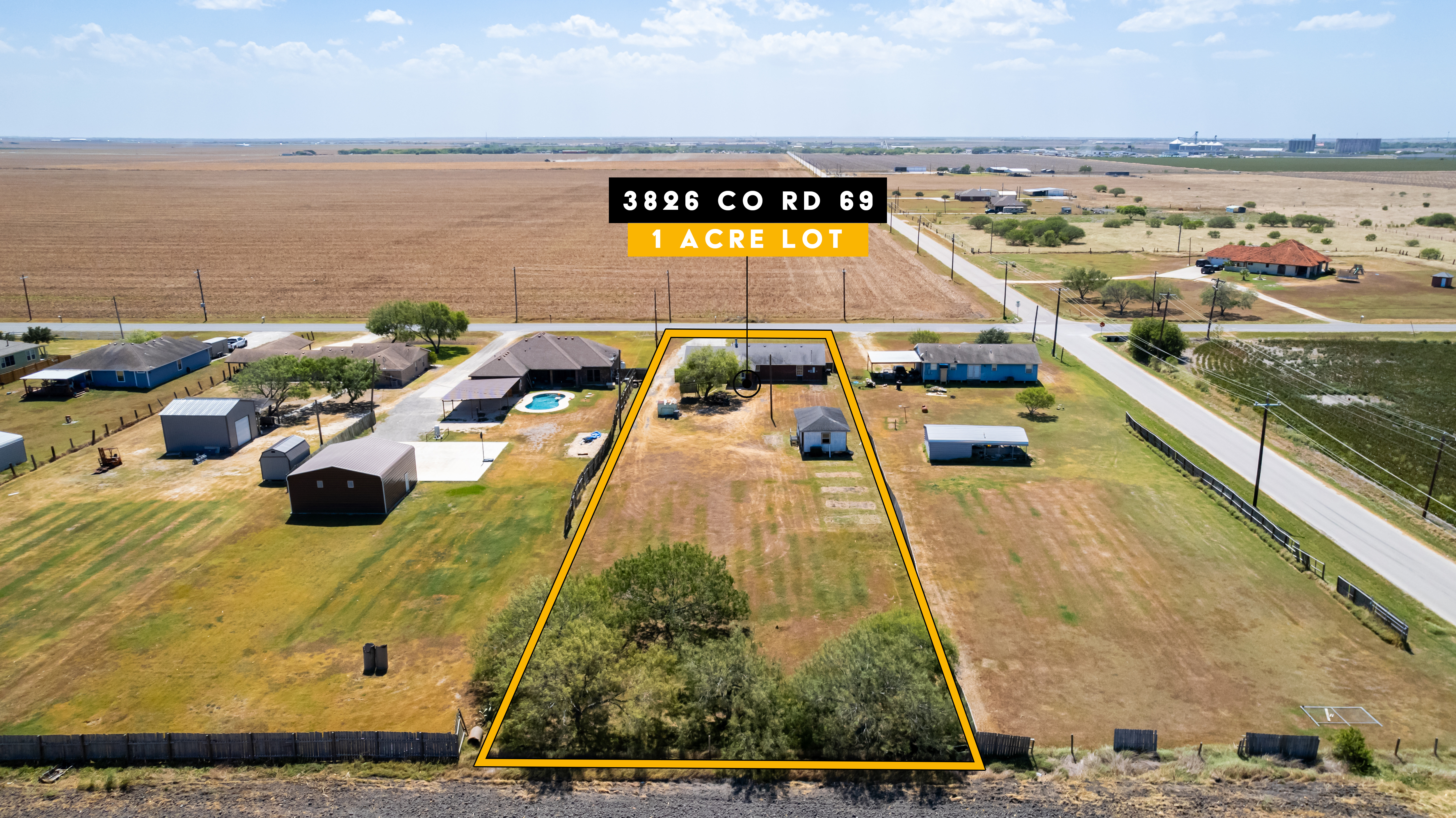 Property Photo:  3826 County Road 69, Robstown, Tx 78380  TX 78380 